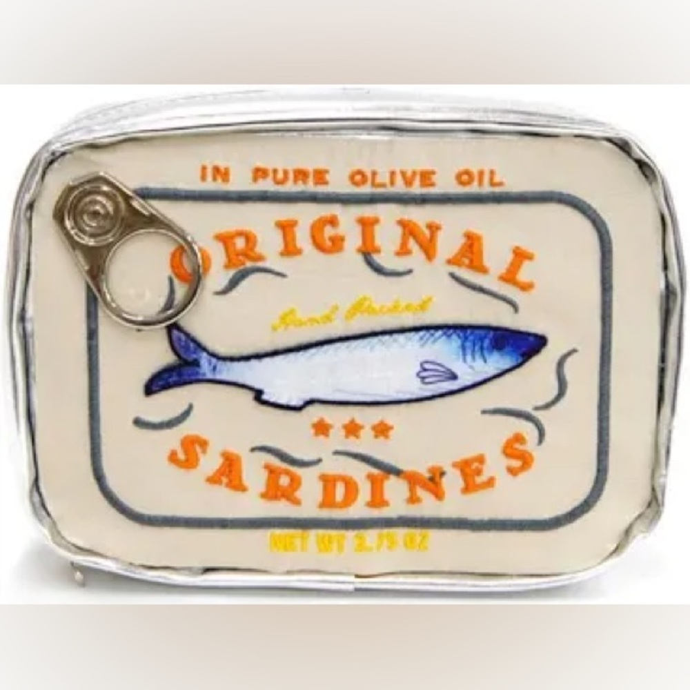 NWT- Sardine Can Cosmetic Bags